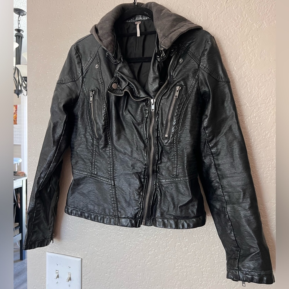 Free People Faux Leather Jacket